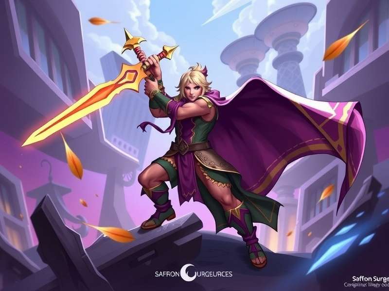 Saffron Surge Hero Game Banner